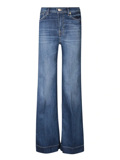 7 For All Mankind Jeans With Straight-leg Design In Blue