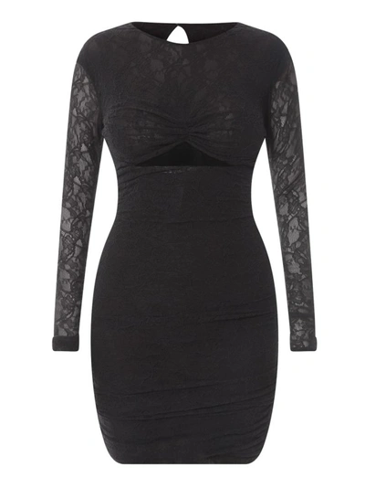 PHILOSOPHY DI LORENZO SERAFINI LACE DRESS WITH CUT-OUT DETAIL
