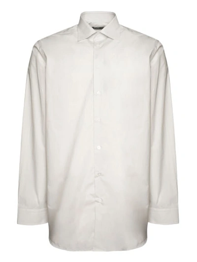 Raf Simons X Philippe Vandenberg Big Fit Shirt With Grand Amour Print In White
