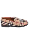 BURBERRY WOOL FELT LOAFER WITH CHECK PATTERN