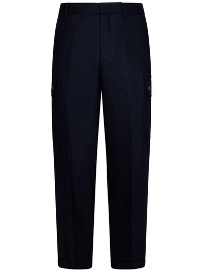 Etro Stretch Wool Black Trouser