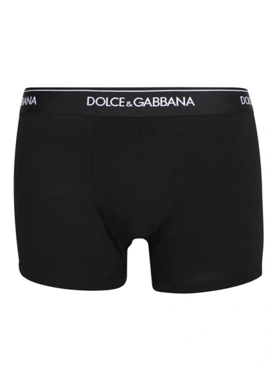 DOLCE & GABBANA BLACK BOXER BRIEFS