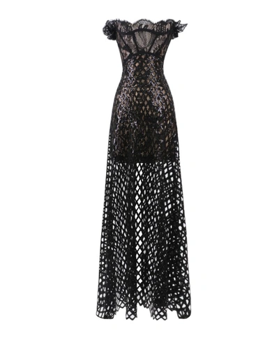 Gemy Maalouf Sequined Flared Dress - Midi Dresses In Black