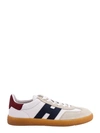 HOGAN WHITE LEATHER AND SUEDE SNEAKERS