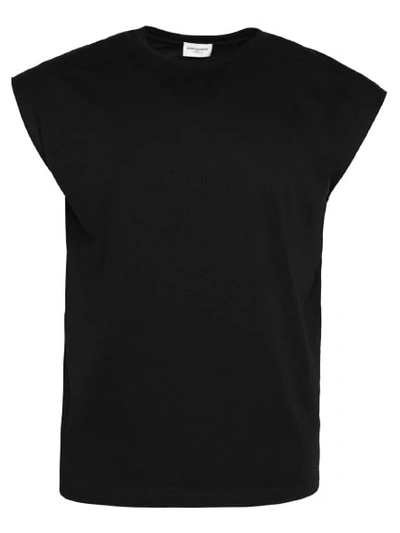 Saint Laurent Men's Sahara Sleeveless Button-down Shirt In Black