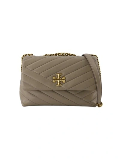 Tory Burch Small Kira Chevron Convertible Shoulder Bag In Grey