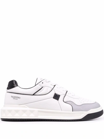 Valentino Garavani White Lace-up Sneakers