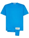 Ambush Waist Pocket T-shirt Deep Water White As In Blue