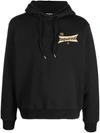 DSQUARED2 LOGO PRINT COTTON HOODIE