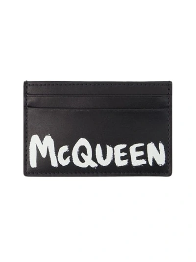 Alexander Mcqueen Card Holder - Leather - Black