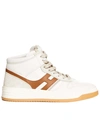 HOGAN HIGH BASKET SNEAKERS IN WHITE LEATHER