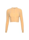 Alexandra Golovanoff Mila Cardigan Crop In Yellow