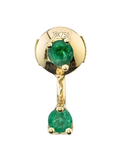 Anita Ko Emerald Orbit Earring In Gold