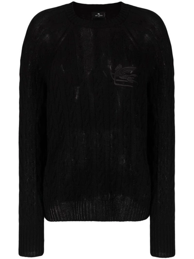 Etro Black Wool Sweater