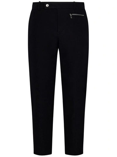 Balmain Cropped Tapered Trousers In Black