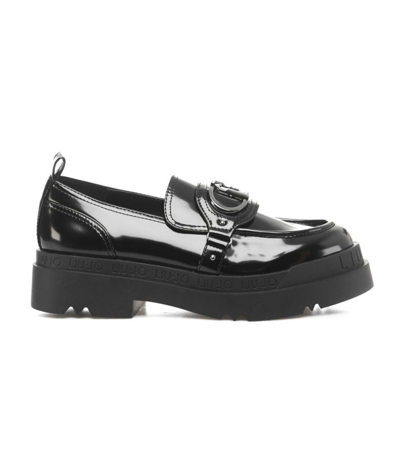 Liu •jo 50mm Glossy Loafers In Black