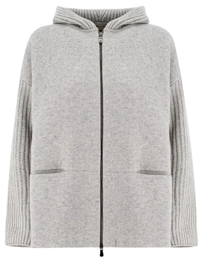 Le Tricot Perugia Jacket In Grey
