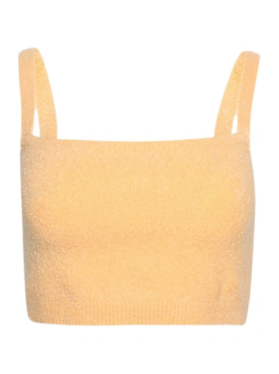 Alexandra Golovanoff Thin-strap Vest Top In Yellow