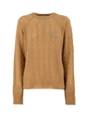 Etro Cable-knit Cashmere Sweater In Brown