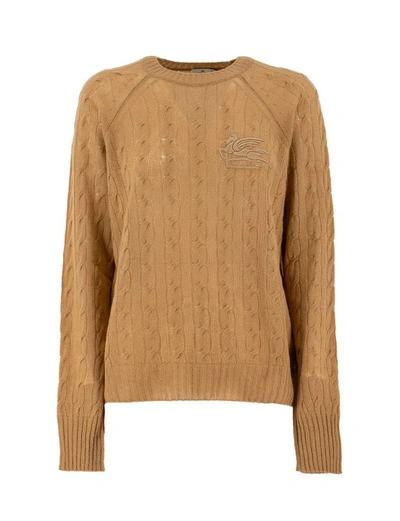 ETRO ETRO BEIGE KNIT SWEATER