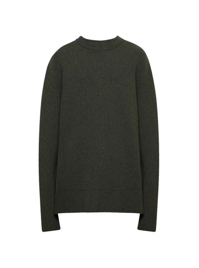 Givenchy Oversized Crewneck Sweater In Green