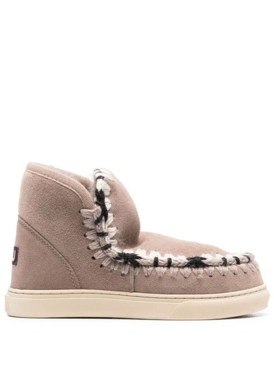 Mou Eskimo Ankle Boots In Grey