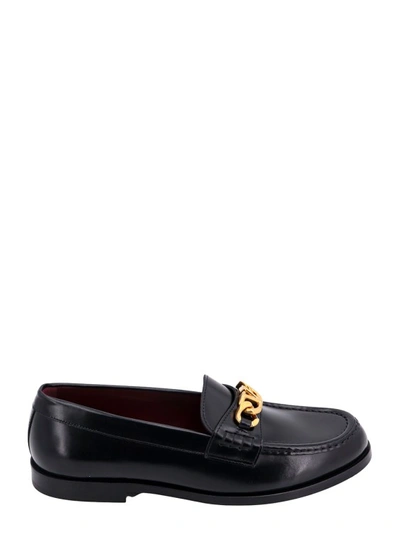Valentino Garavani Leather Loafer In Black