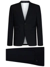 Dsquared2 Black Stretch Virgin Wool Tailored Suit In Black