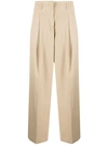 GOLDEN GOOSE BEIGE WIDE-LEG TROUSER