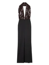 16arlington Sequin Vesper Midi Dress In Brown