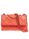 Tory Burch Fleming Soft Small Convertible Shoulder Bag In Orange