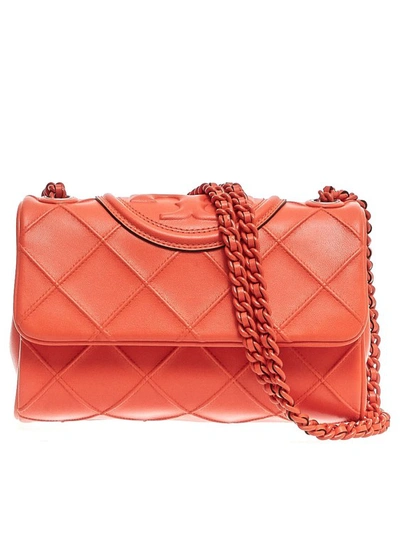 Tory Burch Fleming Soft Small Convertible Shoulder Bag In Orange