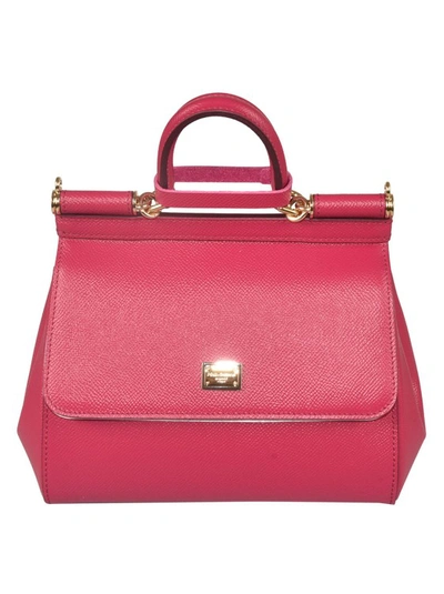 Dolce & Gabbana Small Sicily Crossbody Bag In Pink