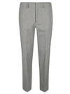 P.a.r.o.s.h Grey Wool Blend Trouser In Grey