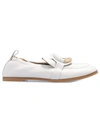 SEE BY CHLOÉ WHITE LEATHER LOAFERS