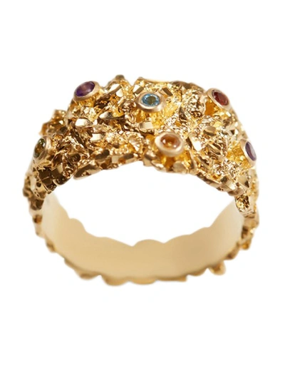 Veneda Carter Multi Stone Ring In Gold