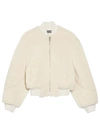 Jacquemus Le Blouson Pilou Shearling Bomber Jacket In Neutrals