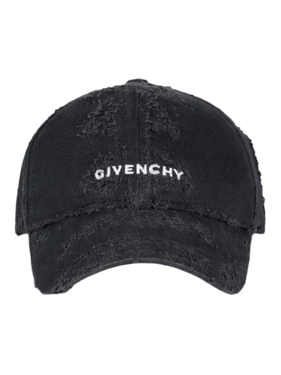 Givenchy Curved Cap With Embroidered Logo In Black