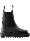 TOGA BOOTS - LEATHER - BLACK