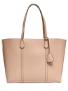 TORY BURCH DEVON SAND PERRY TRIPLE COMPARTMENT TOTE BAG