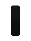 Wardrobe.nyc Velvet Column Skirt In Black