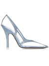 ATTICO CLEAR BLUE PUMPS WITH HEELS
