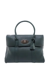 MULBERRY LEATHER HANDBAG WITH ENGRAVED LOGO