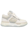 Amiri Embossed-logo Leather Trainers In Alabaster