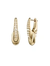 Melissa Kaye Ada Huggie Hoops Earring In Gold