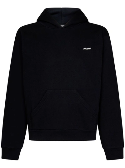 COPERNI BLACK COTTON BLEND HOODIE