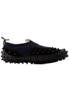 Sunnei 1000chiodi Stud-embellished Leather Sneakers In Black