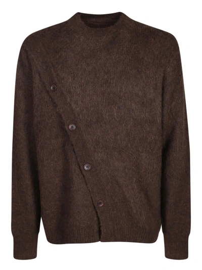 Jacquemus Brown Le Chouchou 'le Cardigan Pau' Cardigan In Dark Brown