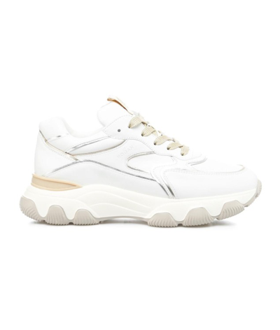 Hogan Hyperactive Sneakers In Bianco/sabbia