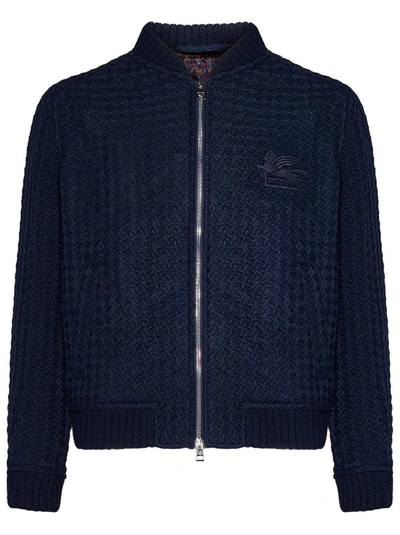 Etro Jacket In Blue